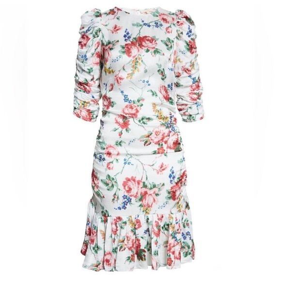 NWT ByTimo  Bubble Satin Ruched Dress - Picture 1 of 8